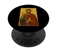Christian Orthodox Icon of the Prophet Amos PopSockets Adhesive PopGrip