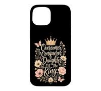 Christian Overcomer Conqueror Daughter Of The King Gift Case for iPhone 15
