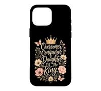 Christian Overcomer Conqueror Daughter Of The King Gift Case for iPhone 16 Pro Max