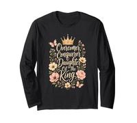 Christian Overcomer Conqueror Daughter of The King Gift Long Sleeve T-Shirt