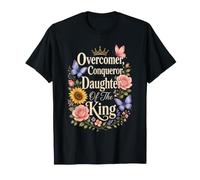 Christian Overcomer Conqueror Daughter of The King Gift T-Shirt