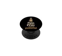 Christian Pain Made Me Pray Prayer Warrior Gift PopSockets Adhesive PopGrip