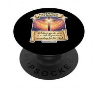 Christian Parenting Is My Ministry Father's Day Dad Papa God PopSockets Adhesive PopGrip