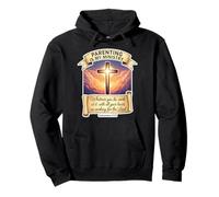 Christian Parenting Is My Ministry Father's Day Dad Papa God Pullover Hoodie