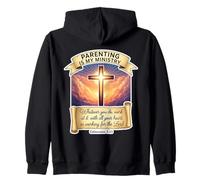 Christian Parenting Is My Ministry Father's Day Dad Papa God Zip Hoodie