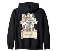 Christian Parenting Is My Ministry Mother's Day Mom Mum Mama Zip Hoodie