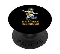 Christian Parody His Grace is Enough Retro Womens Faith PopSockets Adhesive PopGrip
