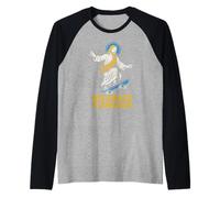 Christian Parody His Grace is Enough Retro Womens Faith Raglan Baseball Tee