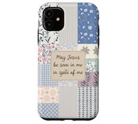 Christian Patchwork Bible Verse Coquette Faith Jesus Lovers Case for iPhone 11