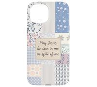 Christian Patchwork Bible Verse Coquette Faith Jesus Lovers Case for iPhone 15