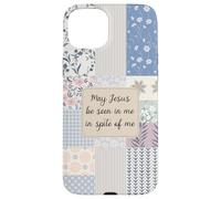 Christian Patchwork Bible Verse Coquette Faith Jesus Lovers Case for iPhone 15 Plus