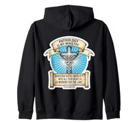 Christian Pathologist Pathology Is My Ministry Doctor Jesus Zip Hoodie