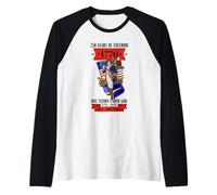 Christian Patriotic 250 Years Freedom Liberty Faith Raglan Baseball Tee