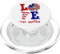 Christian Patriotic Love One Another Cute Floral & Peace PopSockets PopGrip for MagSafe