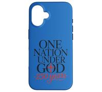 Christian Patriotic One Nation Under God 250 Year Anniversa Case for iPhone 16