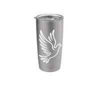 Christian Peace Dove Olive Branch Art Stainless Steel Insulated Tumbler