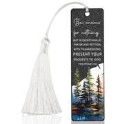 Christian Peace - Encouraging Bookmark, Inspirational Gift for Believers, Uplifting Gift for Spiritual Readers, Spiritual Bookish Present, Unique Forest & Scripture Design Bookmark, WCB76