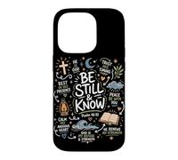 Christian Peace Scripture Calm Anxious Heart Be Still Know Case for iPhone 14 Pro