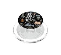 Christian Peace Scripture Calm Anxious Heart Be Still Know PopSockets PopGrip for MagSafe