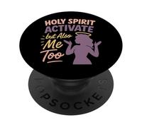 Christian Petty Prayed Up Faith Humor Sass God Knows Me PopSockets Adhesive PopGrip