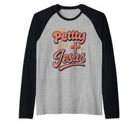 Christian Petty Prayed Up Faith Humor Sass God Knows Me Raglan Baseball Tee