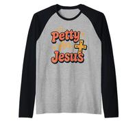 Christian Petty Prayed Up Faith Humor Sass God Knows Me Raglan Baseball Tee