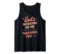 Christian Petty Prayed Up Faith Humor Sass God Knows Me Tank Top