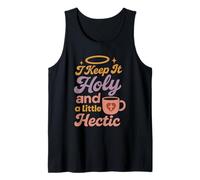 Christian Petty Prayed Up Faith Humor Sass God Knows Me Tank Top