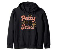 Christian Petty Prayed Up Faith Humor Sass God Knows Me Zip Hoodie