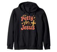 Christian Petty Prayed Up Faith Humor Sass God Knows Me Zip Hoodie