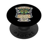 Christian Physical Therapist Therapy Is My Ministry Bible PopSockets Adhesive PopGrip