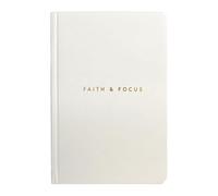 Christian Planner Faith & Focus Productivity Planner - Faith-Based 90-Day Planner Notebook, Prayer Journal, and Habit Tracker with Room for Sermon Notes - Undated Personal Organizer (Linen White)