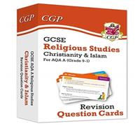 Christian Pountain GCSE AQA A Religious Studies: Christianity & Islam Revision Question Cards Hardback Book Christian Pountain Multicolor