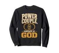 Christian Power Couple Powered By God Faith Gift Sweatshirt
