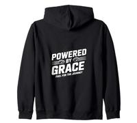 Christian Powered By Grace Fuel For Journey Zip Hoodie
