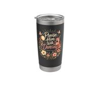 Christian Praise Him with Dancing Worship Gift Stainless Steel Insulated Tumbler