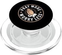 Christian Pray More Worry Less Faithful Prayer PopSockets PopGrip for MagSafe