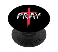 Christian Pray On It Pray Over It Prayer Praying Women Men PopSockets Adhesive PopGrip