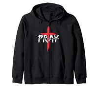 Christian Pray On It Pray Over It Prayer Praying Women Men Zip Hoodie
