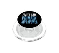 Christian Prayer Is My Superpower Faith Devotion PopSockets PopGrip for MagSafe