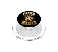 Christian Prayer Is My Superpower Faith Gift PopSockets PopGrip for MagSafe