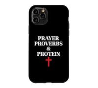 Christian Prayer Proverbs Protein Shakes Jesus Weights Faith Case for iPhone 11 Pro
