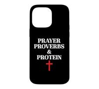 Christian Prayer Proverbs Protein Shakes Jesus Weights Faith Case for iPhone 14 Pro Max