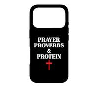 Christian Prayer Proverbs Protein Shakes Jesus Weights Faith Case for iPhone 17 Pro