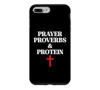 Christian Prayer Proverbs Protein Shakes Jesus Weights Faith Case for iPhone 7 Plus/8 Plus