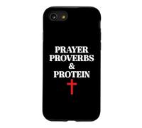 Christian Prayer Proverbs Protein Shakes Jesus Weights Faith Case for iPhone SE (2020) / 7/8