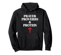 Christian Prayer Proverbs Protein Shakes Jesus Weights Faith Pullover Hoodie