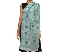 Christian Prayer Shawl - 35x70" Vintage Aesthetic Scarf for Women with 7 Powerful Bible Verses Made with Polyester Fabric, Honeydew Green, Large