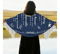 Christian Prayer Shawl - Faithful Worship Wrap, Spiritual Comfort Accessory | Religious Meditation Blanket, Church Prayer Cover, Devotional Apparel Throw, Warm Inspirational Shawl, Holy Gift For Men