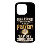 Christian Prayer Warrior Tap My Shoulder Faith Gift Case for iPhone 15 Pro